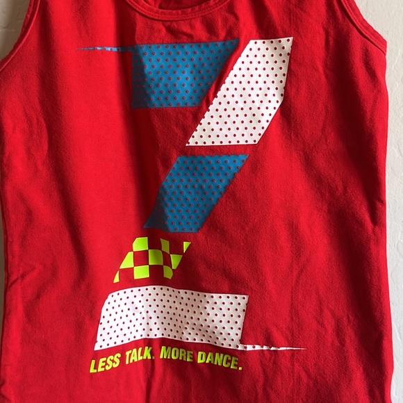 Zumba “Less Talk, More Dance. Racerback Tank Top Red / Size S - Picture 3 of 11